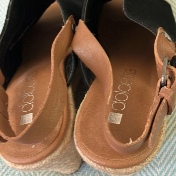 Dolcetta Selma 6.5 women’s Black and Tan Espadrille Wedges - Picture 4 of 16